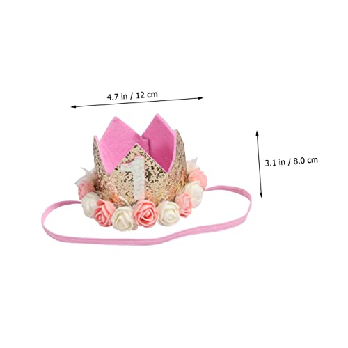 Holidyoyo Hair laços para crianças recém -nascidas Bonnet Baby Girl Bands para a cabeça do cachorro Chapéus de festas de aniversário