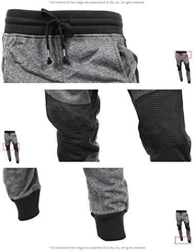 Chapéu e além de calças masculinas Biker Biker Slim Fit Casual Velo Treinamento de exercícios elásticos ativos