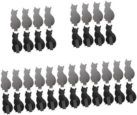 Besportble 40 PCs Kitten Hook Decoração ganchos de aço inoxidável s