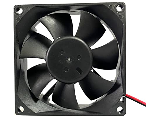 AGE08025B24H 80mm Fan, para 24V 0,30A 80x80x25mm Fan de resfriamento de 2 fios