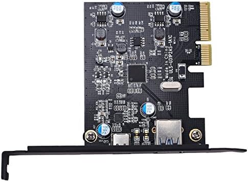 Totovin PCI-E PCI Express para USB 3.1 Gen 2 Tipo A+Tipo C Card ASMedia Chipset para Windows 7/8/8.1/10/kernel Linux