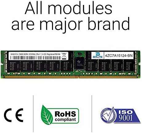 Redes brutas UCS-MR-X64G2RT-H-BN-64GB DDR4-2933MHZ 2RX4 ECC RDIMM registrado