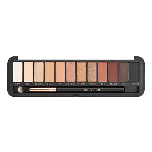 Profusion Cosmetics Pro Makeup Case Nude Eyes Eyeshadow Palette