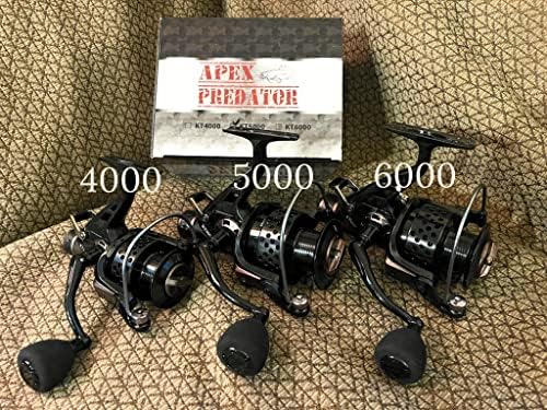 APEX Predator Baitrunner Spinning Reel 4000-6000 Series 40 libras Max Drag