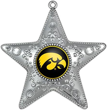 Topperscot da Boelter Brands NCAA Silver Star Ornament