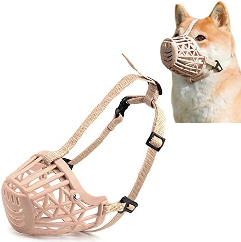 Focinho de cão de wfist, focinho de cesta evita mastigação e mordida, focinhos de gaiolas duráveis ​​e duráveis ​​ajustáveis