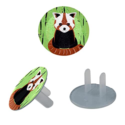 24 Pacote de proteção à prova de crianças Caps de segurança de protetor elétrico Capas de tomada de prova de bebê Panda