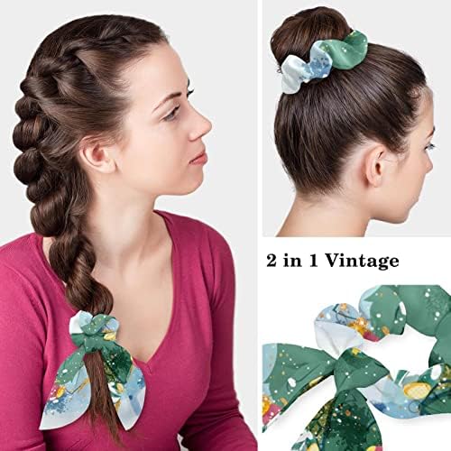 Cap de trabalho ajustável de Vioqxi com scrunchies de bowknot para o suporte do rabo de cavalo Santa Christmas Tree Unisex