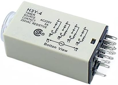 Ankang H3Y-4 0-5m Power OnTime Time Timer DPDT 14pins H3Y-4 DC12V DC24V AC110V AC220V