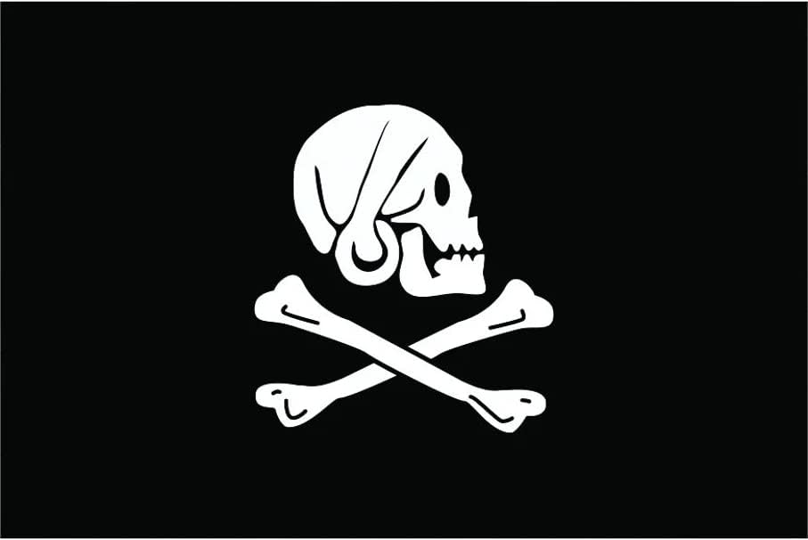 Jolly Roger Henry todos os adesivos de bandeira adesivos de vinil pirata - C554 - 6 polegadas ou 15 centímetros de tamanho de decalque