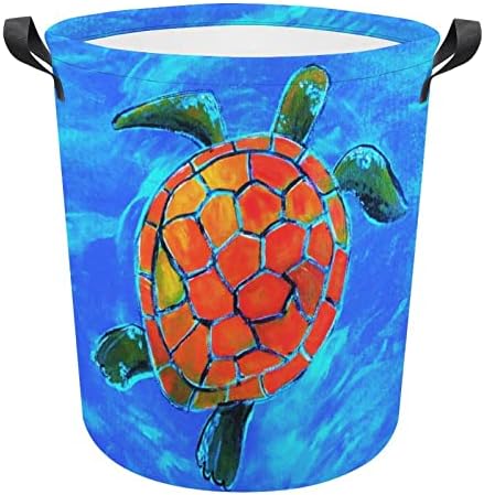 Tartarugas de tartarugas marinhas de lavanderia lavanderia cesto de roupa de lavar roupa de lavar roupas de roupas