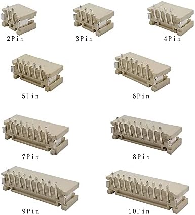 Conecte o conector do plugue ph2.0 pitch 2,0 mm conector vertical de fio smd 2p 3p 4p 5p 6p 7p 8p 9pin 10 terminais de pinos