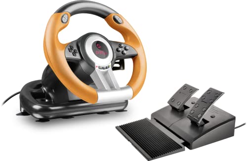 Speedlink Drift O.Z. Roding Wheel - USB Gaming Lenkrad Für den PC Für Gaming/Computador/Notebook/Laptop, Schwarz -Orange