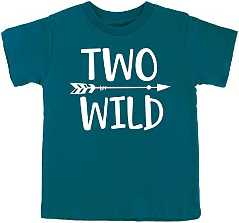 Olive Loves Apple Two Wild Arrow Boys Camisa de 2º aniversário para meninos de criança