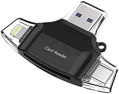 BOXWAVE SMART GADGET Compatível com Acer Chromebook Spin 513 - AllReader SD Card Reader, MicroSD Card Reader SD Compact USB - Jet Black