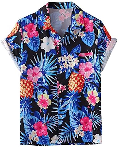 Camisa impressa no Havain Tropical no Havain para a camisa casual de botão casual para baixo