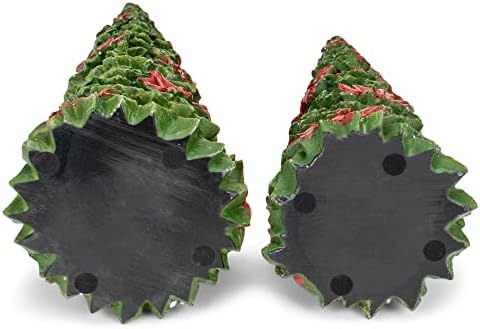 Árvores de cone de poinsettia, conjunto de