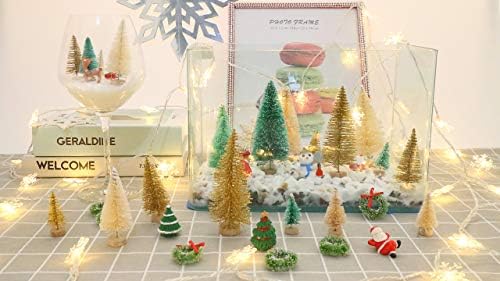 Ccinee Christmas Miniatura Village Inverno País das Maravilhas Criando Configuração para a Decoração de Table Home