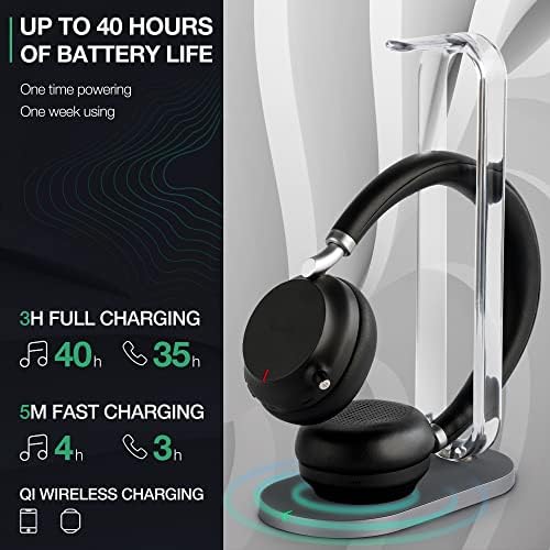 Yealink BH72 Bluetooth Headset fone de ouvido sem fio com equipes de microfone zoom fone de ouvido certificado para