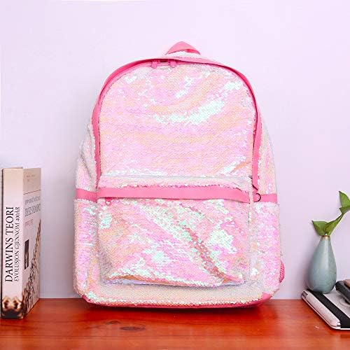 Flip Backpack de lantejoulas para meninos garotos do jardim de infância do ensino médio Bookbag fofo Spark Book Bags