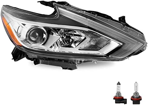 Montagem do farol de Sockir Compatível com -2018 Nissan Altima sem LED DRL Halogen Headlamp Lado do passageiro direito