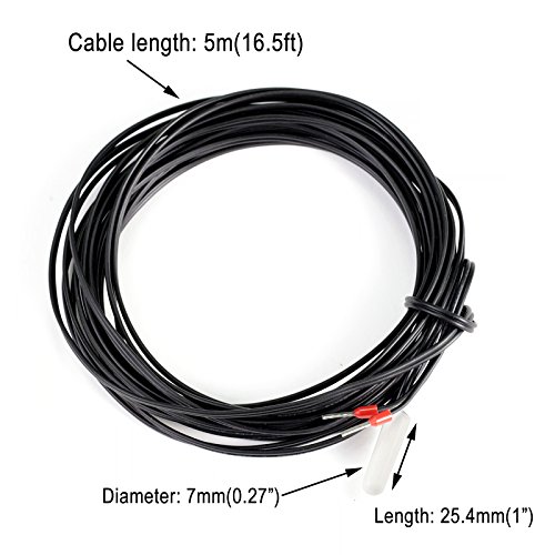 CROCSEE NTC 10K 5 metros de sonda de sensor de temperatura à prova d'água
