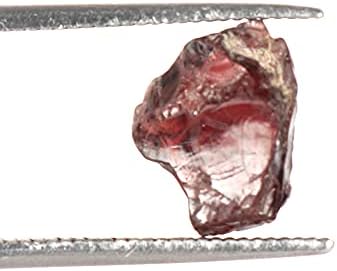 Cristal de cura em espinélio bruto e bruto de vermelho áspero 2,30 CT da Birmânia