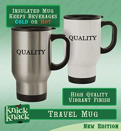 Presentes de Knick Knack IFELLELL - CUMA DE VIAGEM DE AÇO ANONIMENTE DE ATELA DE 14OZ, Silver