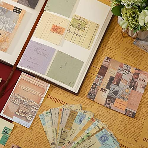 320 folhas Scrapbook Vintage Supplies Supplies Journaling Paper Supplies Páginas Junk Journ Pages