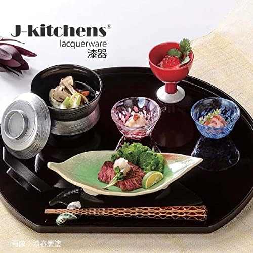 Pauzinhos de j-kitchens 23,5cm Vermilion Black ombre Coating feito no Japão