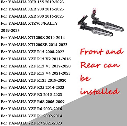 Retrofit Super LED LED 12V Motocicleta dianteira ou traseira Indicadores de luz indicadores de luz para Yamaha MT07 MT 03 125 MT03