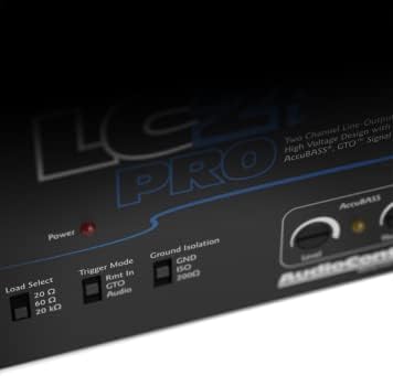 Audiocontrol LC2I Pro conversor de saída de linha de 2 canais com correspondência de impedância, Accubass, GTO, Signal de