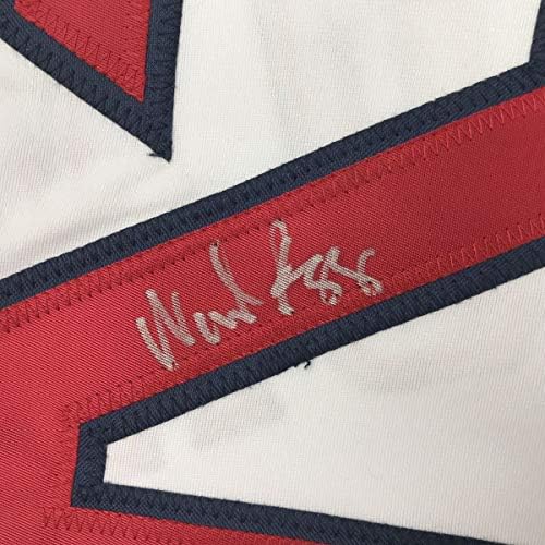 Autografado/assinado Wade Boggs Boston White Baseball Jersey JSA COA
