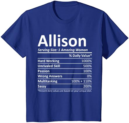 Nome personalizado da Allison Nutrition