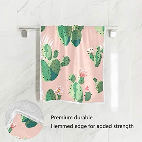 Toalha de mão Alaza, palmeira tropical Leaf Ultra Soft e altamente absorvente toalha de rosto para banheiro, hotel