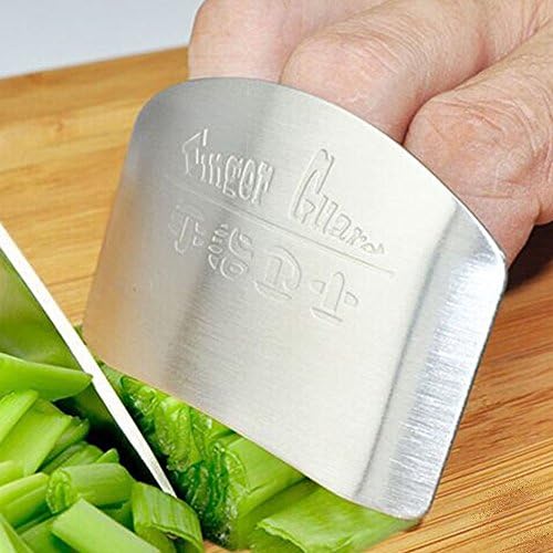 Shinein Stainless Stainless Ajuste Finger Guard Slice seguro para cortar vegetais alimentos