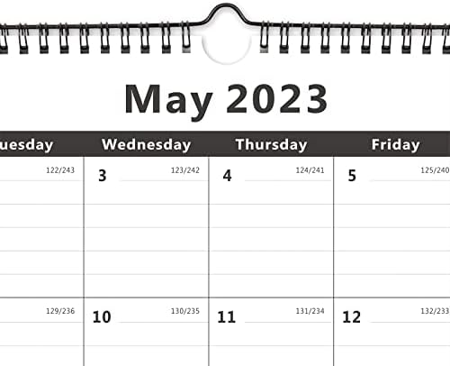 Nekmit 2023 calendário de parede mensal anual, calendário de arame para o plano e estudo do escritório de educação em