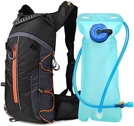 Mochila de hidratação de Lxada com água de 2L de água dobrável de bicicleta leve Backpack Backpack Pacote Perfeito