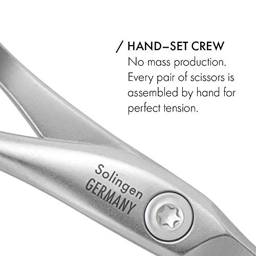 Scissors de unhas e cutículas da Germanikure - Ferramentas de manicure de aço inoxidável Finox em estojo de couro - fabricado