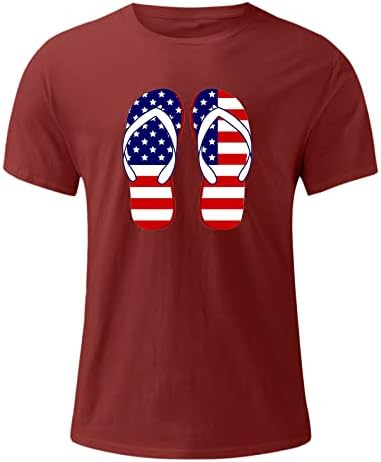 Lcepcy Skull Shirt Black Shirt com bandeira americana American Flag Roupas Mens American Bandle Short Sleeve