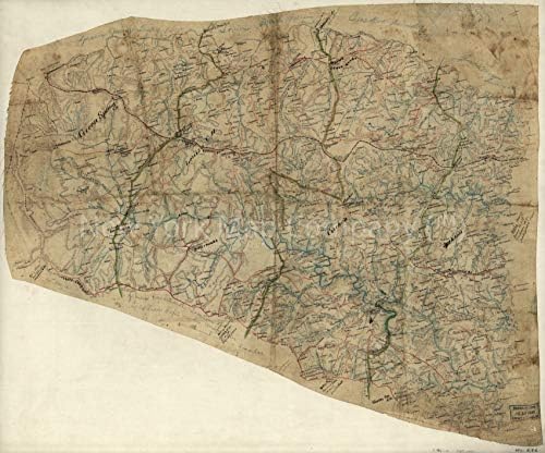Fotografias infinitas 1860 Mapa | Mapa do Condado de Louisa, Virgínia | Proprietários de terras | Condado de Louisa |