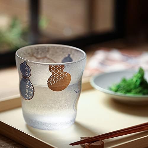 Kikyouya Cold Sake Cup japonês copo de vidro de vidro premium feito no Japão Padrão Tradicional Drinkwares Handmades Caixa de