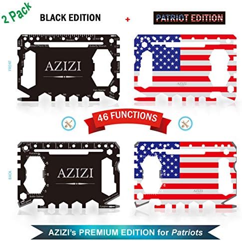 2021 Wow Fashions Azizi 46 em 1 Ferramenta de cartão de crédito- Melhores presentes de férias estocando stuffer- Gadgets legais