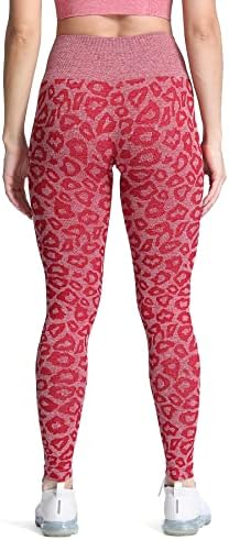 Leggings de camuflagem feminina de aoxjox aprimorou as calças de ioga de altas altas de cintura alta