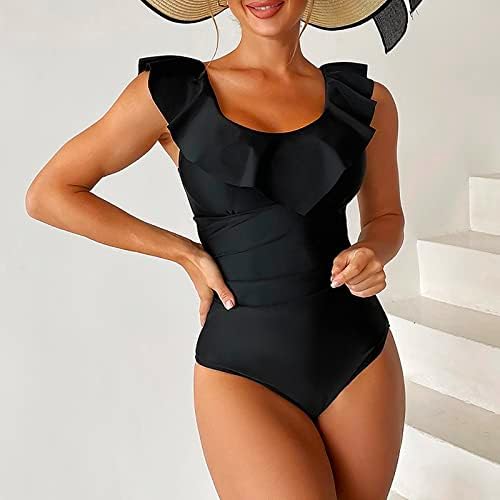 Monokini de abafamento de controle de barriga feminina