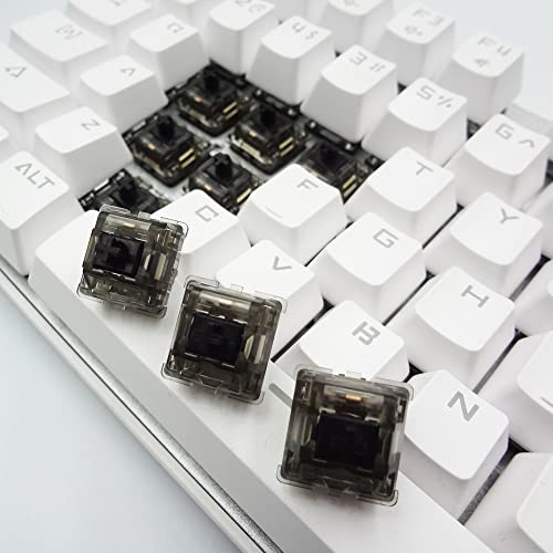 Interruptores de teclado linear Durock, interruptor linear de haste preta L7 78G, mola banhada a ouro