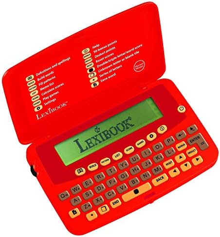 Lexibook O dicionário oficial dos jogadores de Scrabble, formato prático, pequeno e sem peso, disco de corrida embutido
