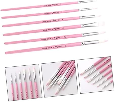 Favomoto 6pcs Novas ferramentas úteis suprimentos de tela dica simples profissional tinta fina face tube pincel pincel