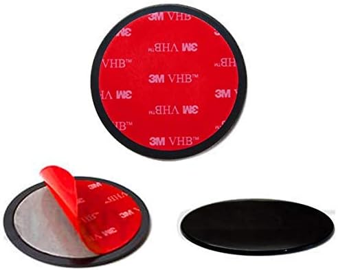 Navitech 80mm Circular Adhesive Universal Dash Disc Compatível com o uso com copos de sucção de pára -brisas compatíveis com o