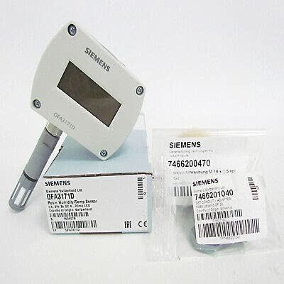 Sensor de temperatura e umidade da temperatura da parede da Siemens para laboratórios, hospitais, computadores e centros